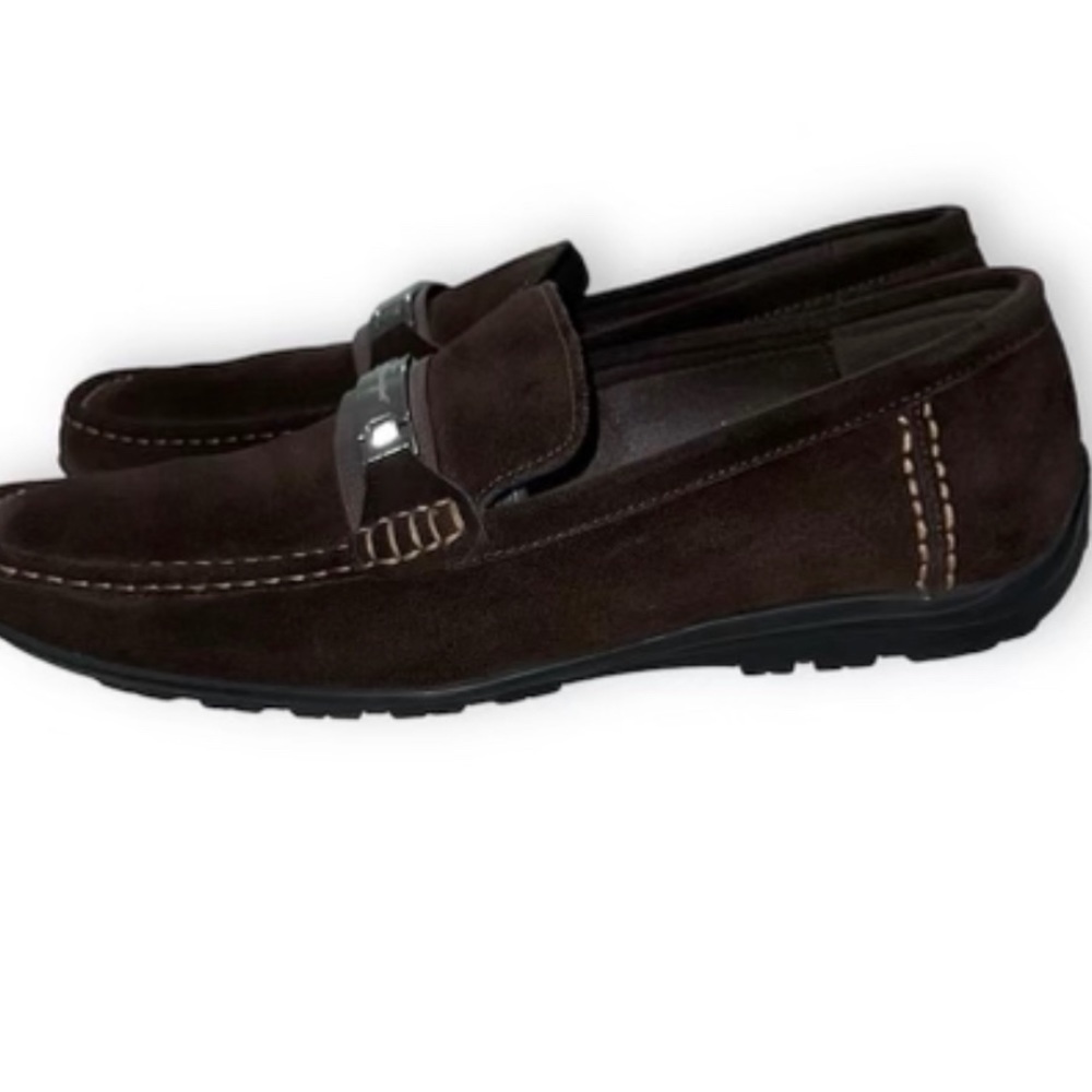 🔥 Salvatore Ferragamo moccasin suede loafers Brown -SIZE 12 - Picture 5 of 5